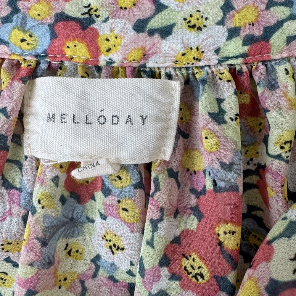 MELLODAY Multicolor Floral Ruffle Top - Picture 4 of 14